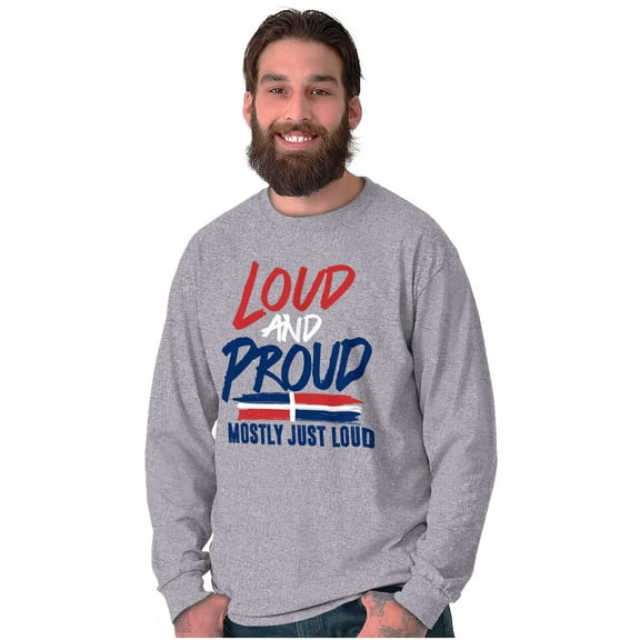Loud Proud Dominican Heritage Pride Long Sleeve TShirt Men Women Brisco Brands S