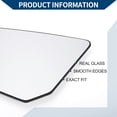 thumbnail image 3 of Reemplazo de vidrio del espejo No.15951926 con placa de respaldo para Chevrolet Traverse, para GMC Acadia 2007-2016, para Saturn Outlook 2007-2010 lado izquierdo 1 juego, 3 of 6