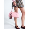 thumbnail image 2 of Free Assembly Women's Faux Suede Shoulder Bag with Mini Bag Charm, Dusty Rose, 2 of 7