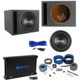 thumbnail image 1 of RE Audio SXX10D4 V2 10" 1200W Subwoofer+Vented Sub Box+1500w Amplifier+Amp Kit, 1 of 11