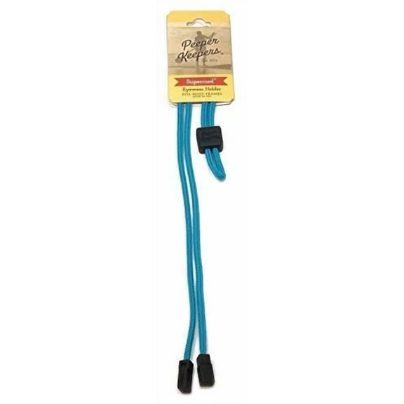 Peeper Keepers Eyeglass Retainer Supercord 550 Adjustable In Peacock Blue 27"In.