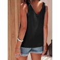 thumbnail image 3 of Womens Silk Satin Tank Tops V Neck Casual Cami Sleeveless Camisole Blouses, 3 of 5