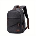 thumbnail image 3 of 1pc Preppy Backpack, Student Computer Bag, Foldable Waterproof Travel Backpack, Business Bag With USB Charging Port For Work, Outdoor Large Capacity Bag For Men, 3 of 5