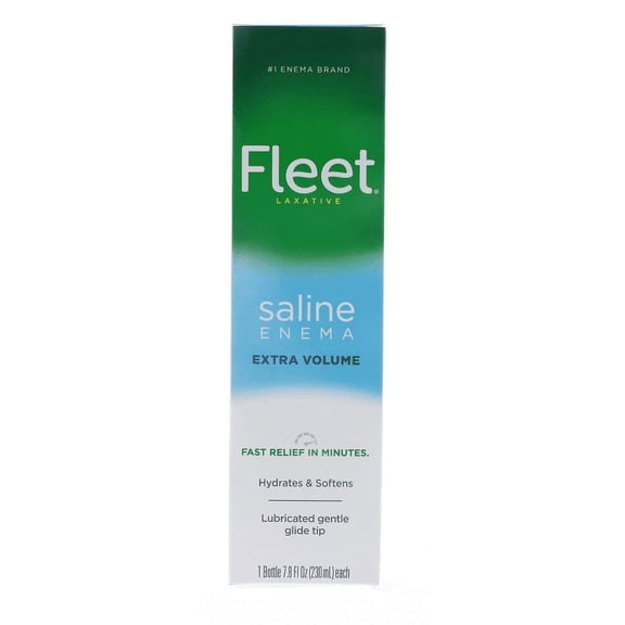 Fleet Enema, Ready-to-Use Saline Laxative 7.8 fl oz 3 Pack