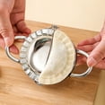 thumbnail image 6 of Homelife 3-in-1 Dumpling Maker Stainless Steel Empanada Press Mini Pie Mold Multi-Functional Tortilla Clamp for Kitchen, 6 of 13