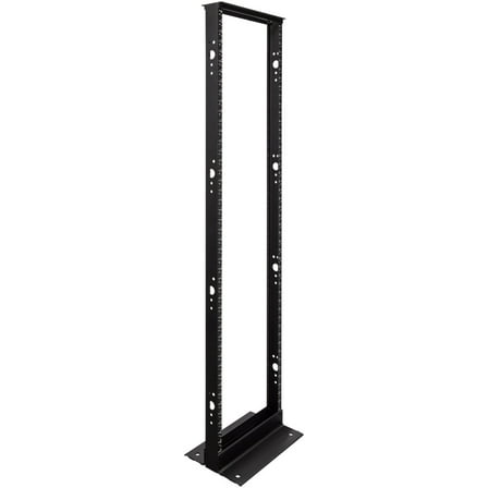 NavePoint 45U 2 Post Open Frame Server Rack for 19 Inch Equipment, AV, Networking, Data & IT Devices, 2-Post Rack 45U 881lbs Weight Capacity, Black