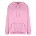 thumbnail image 4 of Womens Oversized Hoodies Long Sleeve Drawstring Lightweight Hooded Sweatshirt Casual Loose Pullover Tops, 4 of 5