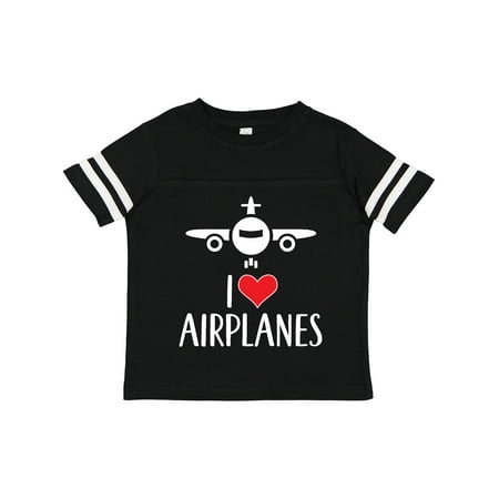 

Inktastic Plane I Love Airplanes Gift Toddler Boy or Toddler Girl T-Shirt