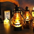 thumbnail image 1 of Linterna de vela de calabaza de Halloween, linterna de calabaza de Halloween mini, linterna de vela de calabaza de Halloween, linterna de luz de noche de, 1 of 12