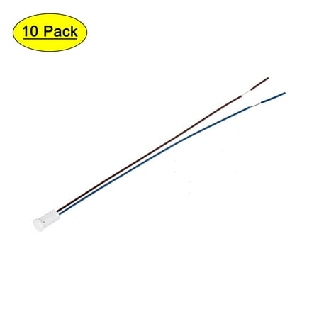 

Uxcell Ceramics PTFE 12-30V 1A 30cm Long G4 Bulb Socket White 10 Count