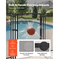 thumbnail image 4 of VEVOR Pool Fence Gate, 4 x 2.5 ft Inground Swimming Pool Fences Gate, Outdoor Security Fencing Door Kit with Self-Closing and Self-Locking Design, 352 gsm Teslin PVC Mesh, Easy Installation, Black, 4 of 9