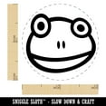 thumbnail image 2 of Cute Frog Face Self-Inking Rubber Stamp Ink Stamper - UV Ink - Mini 1/2 Inch, 2 of 7