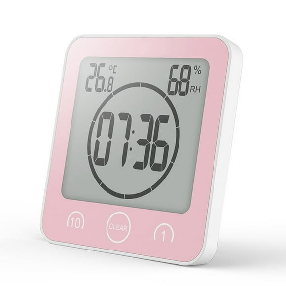 Bathroom electronic wall clock Temperature and humidity countdown wall clock
