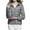 Gray, variant on ALLLIST with Zipper Women's Jackets Long Sleeve Winter Puffers Green Plain Pockets Quilted Ladie's Jackets