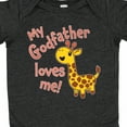 thumbnail image 4 of Inktastic My Godfather Loves Me- Cute Giraffe Boys or Girls Baby Bodysuit, 4 of 5