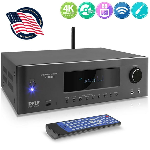 Pyle PT696BT Wireless BT Streaming Home Theater Receiver 5.2Ch