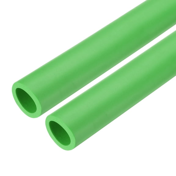 2pcs Pipe Insulation Foam Tube Lagging Insulation 25mm(1") ID 35mm(1 3/8") OD 24" Heat Preservation Green