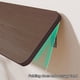thumbnail image 5 of Estantes para Estante Plegable de Tabla a Montado en la Pared, Estante de Almacenamiento de 90 Grados de Madera Y Hierro, Estantes Del Organizador de Estantería para Almacenamiento de 40x20x2cm / 15.7, 5 of 6