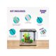 thumbnail image 3 of JUMBLPETS JumblPets Starter Fish Aquarium Kit, Complete Beginner Glass Fish Tanks Set With LED Lighting Hood, Internal Filtration System, Filter Media, 3 of 5