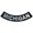 Multi-Color, variant on Michigan Bottom Rocker, Patch - Embroidered, Decorative Iron-on Sew-on Biker's Large Patch - 12"x3"
