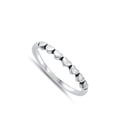 thumbnail image 4 of Heart Chain Love Ring .925 Solid Sterling Silver Band Jewelry Female Male Unisex Size 5, 4 of 4