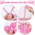 thumbnail image 3 of Fabulas Pink Pipe Cleaners for Crafts, Solid Color Pipe Cleaners Craft Supplies for DIY Arts, Mother's Day Gift for Women, 350Pcs, 3 of 7