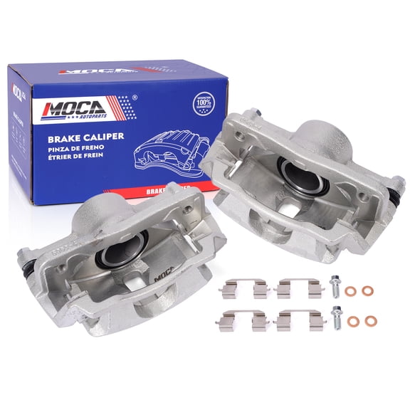 MOCA AUTOPARTS 2x Front Brake Calipers w/ Bracket Fit for 2010-2014 Honda Insight 1.3L & 2006-2011 Honda Civic 1.8L & 1997-2000 Acura EL 1.6L