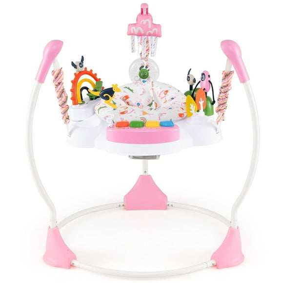 INFANS Baby Activity Center Jumper with Music, Light, Interactive Toys, 360Rotating Seat, 3 Heights for 6+ Months