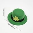 DHJHDSA St. Day Green Hat Hair Card Top Hat Decoration Irish Festival