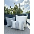 thumbnail image 2 of Seaside Smooth Indigo Indoor Outdoor Pillow 14x20, 2 of 10