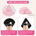 thumbnail image 2 of 6 PCS Powder Puffs, Pure Cotton Soft Triangle Wedge Makeup Powder Puff for Loose Powder Mineral Powder Body Powder Cotton Velour Cosmetic Foundation Sponge Makeup Tool (3 Black + 3 Powder), 2 of 5