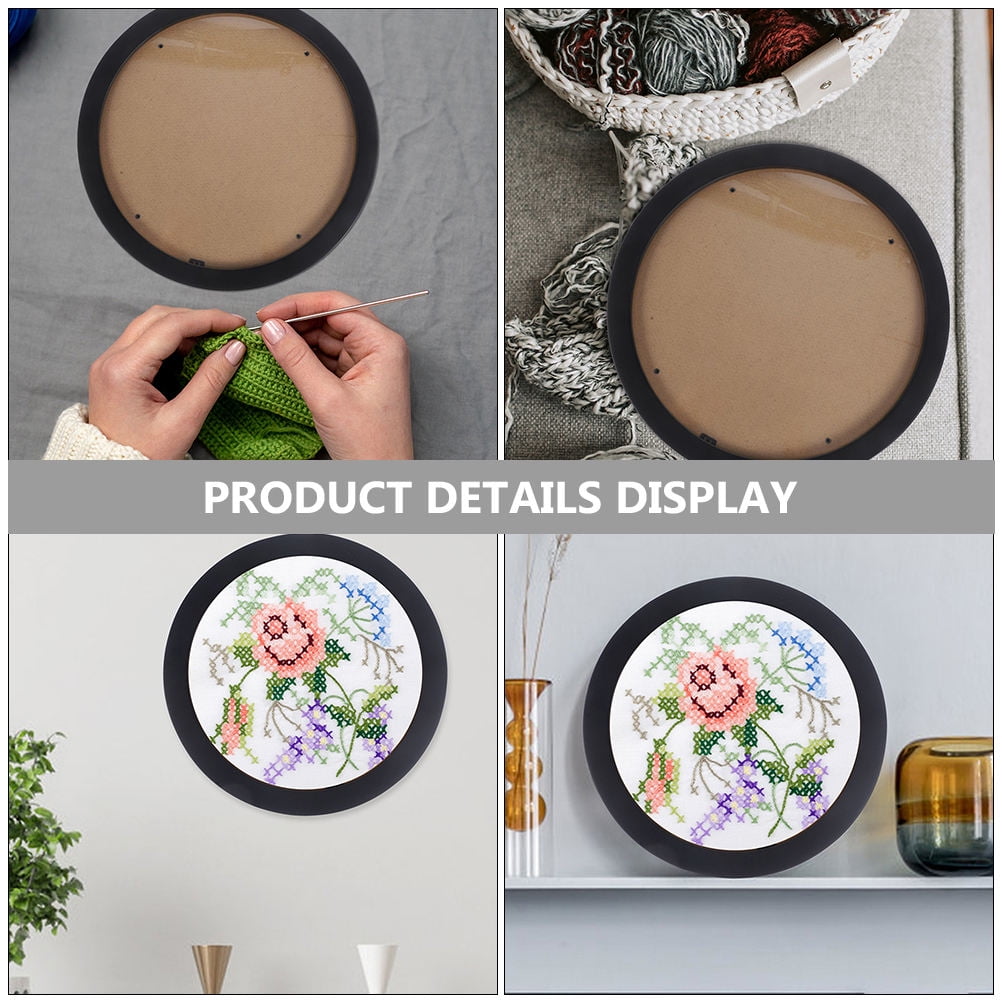 Tineasur Decorative Black Embroidery Hoop Frame for Home Wall Display and Cross Stitch Art