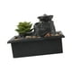 thumbnail image 2 of Fuente de agua, adorno de mesa, decoración Fengshui para aliviar el estrés, fuente de agua de jardín , fuente de cascada de mesa 002, 2 of 8