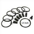 thumbnail image 5 of 80 Anillos de Cortina de Metal de Acero Inoxidable Mate para Cortinas una Prueba de Herrumbre con Clips, Anillos para Cortinas (Diámetro Interior de 1,5 Pulgadas), 5 of 5