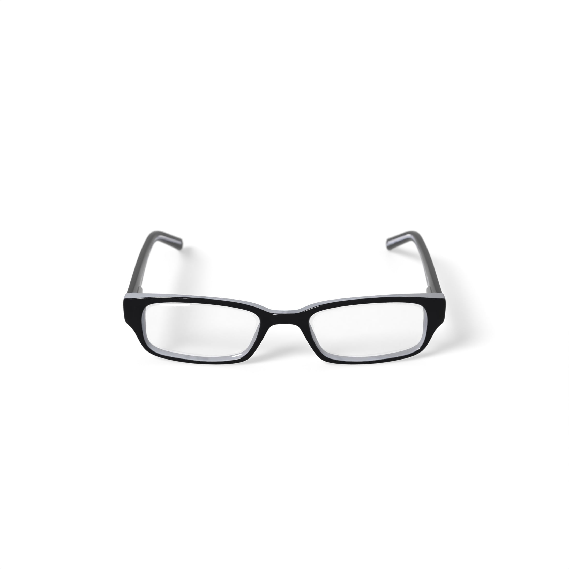 Walmart Youths FM12026 Rectangular Prescription Eyeglasses with Case, Black