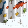 thumbnail image 6 of White Desert Elements Dinosaurs Pattern Shower Curtain 84"x72" ,Bathroom Decorative Shower Curtains Set with 12 Hooks,Modern Waterproof Washable Shower Curtain, 6 of 6