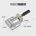 thumbnail image 2 of Aluminum Alloy Mini Bench Vise Drill Press Clamp Flat Nose Pliers Quick 90 Degree Right Angle Tool Heavy Duty Portable Woodworking Metalworking, 2 of 4