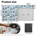 thumbnail image 7 of Drydeepin Butterfly Mandala Hydrangea Flower Car Seat Cover Towel Backseat Breathable Rear Bench Towel Seat Covers Non-Slip Universal Fit for Sedan Trucks Van SUV, Automotive Seat Protector, 7 of 7