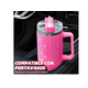 thumbnail image 2 of Vaso Taza Térmico Acero Inoxidable Diamante Xtellar rosa, 2 of 4