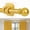 Gold, variant on Curtain Rods No Drilling for Windows Set 32 to 48 Inch,5/8 Inch Diameter Drapey Pole with No Drill Curtain Rod Brackets,Renter Friendly Cortineros Para Ventanas with Adhesive Holder Hook (Black)