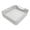 White, variant on Heavy Duty Plastic Washing Machine Drain Pan Front Loader Collection Tray for Basement Floor Garage Apartment Use(Grey)