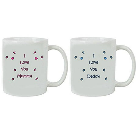 I Love you Daddy/Mommy Coffee Mugs with Gift Boxes Bundle - Expecting Daddy/Mommy, Father's Day/Mother's Day, World's Best Mommy/World's Best (Best Gifts For Expecting Mothers)