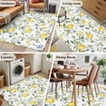 thumbnail image 5 of 3'x5' Area Rugs, Summer Lemon Indoor Outdoor Area Rug for Living Room Bedroom, Yellow Spring Floral Botanical Washable Bathroom Rugs Kitchen Floor Carpet Mats Home Decor Aesthetic, 5 of 8