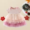 thumbnail image 5 of Edvintorg 0-2T Summer Newborn Baby Dresses Gift Clearance Kawaii Mesh Patchwork Short Sleeve Princess Dress Kids Dresses For Girls Vestido, 5 of 5