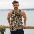 thumbnail image 6 of Cauagu Leopard Print-1 Print Men's Sleeveless Muscle Shirts,Tank Tops Quick Dry Workout Tank Top Gym Muscle Tee Fitness Bodybuilding T Shirt for Men-Large, 6 of 7