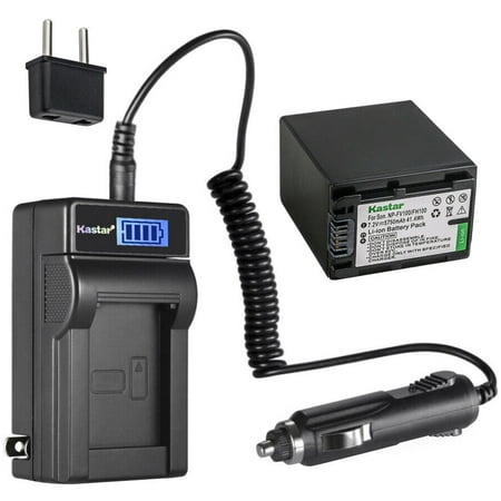 Kastar 1-Pack NP-FV100 Battery and LCD AC Charger Compatible with Sony NP-FV30  NP-FV50  NP-FV70  NP-FV90  NP-FV100 Battery and Andoer HDV-201LM  HDR-AE8 4K WiFi Full HD 1080p 60fps digital camera