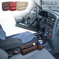 thumbnail image 1 of Universal Car Seat Organizer with Phone Holder & Charging Port - Leather Storage Box for Phones, Wallets & Cups, 1 of 2