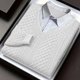 thumbnail image 4 of Ceisia Men's Regular-Fit Fake Two-Piece Cable-Knit V-Neck Sweater Multi-Solid Gift, 4 of 8