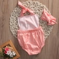 thumbnail image 4 of Seyurigaoka Baby Girls Summer Clothes Set Sleeveless Backless Wave Point Romper+Headband, 4 of 5