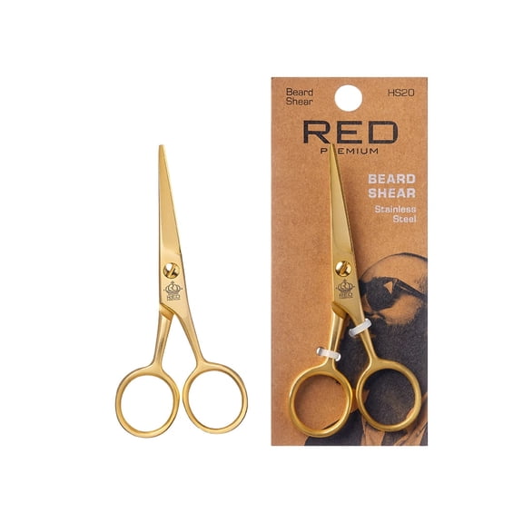 Premium Stainless-Steel Gold Beard Shears for Beard, Mustache, Nose Hair  Eyebrows